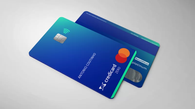 Credicard zero é cartão de crédito 100% digital e sem anuidade